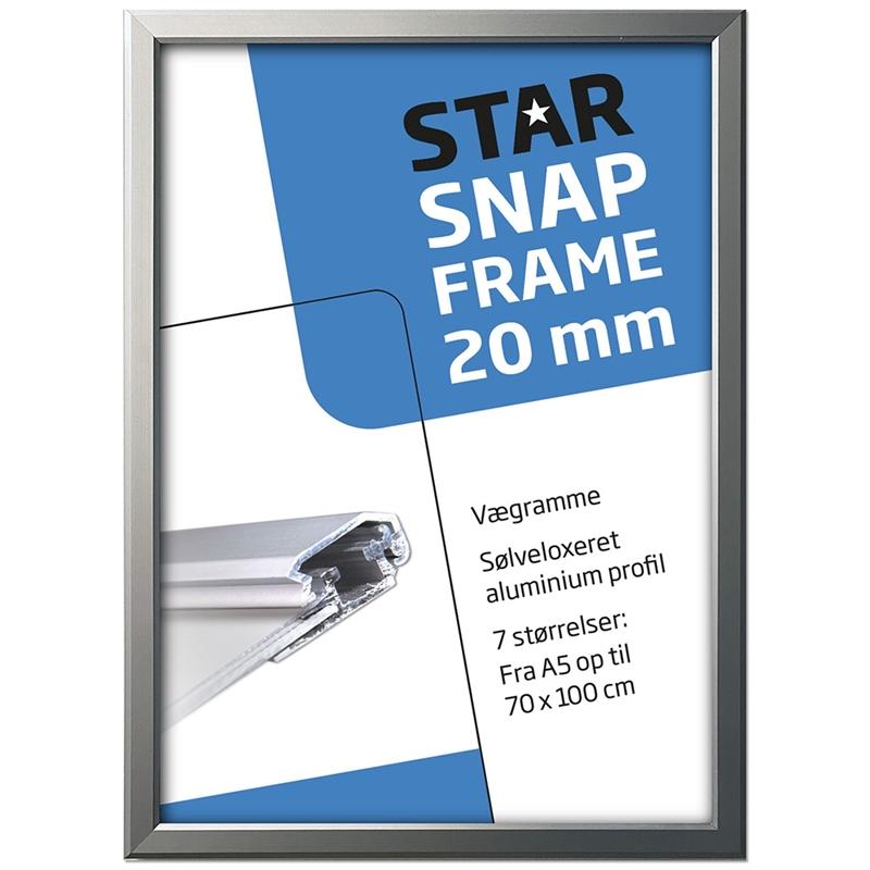 Elegant Sølv Klapramme 70 x 100 cm – Stilsikker Indretning