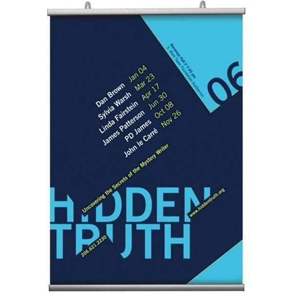 Elegant Dobbeltsidet Plakatliste 120 cm – Vægkunst Løsning