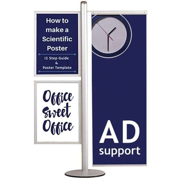 Multistander 16 - Dobbeltsidet Plakatstand til Indendørs Brug