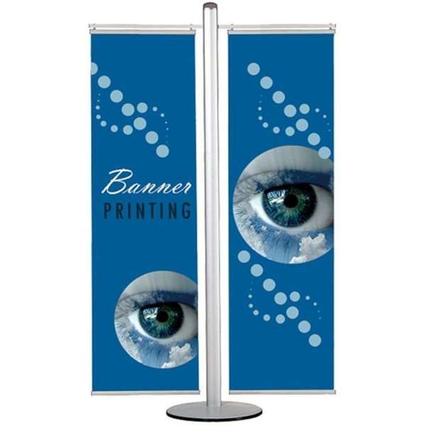 Elegant Dobbeltsidet Banner Stander til Udstillinger - Multistander 17