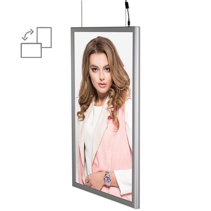 Dobbelt LED lysramme 70 x 100 cm – Udsalg på vægkunst!