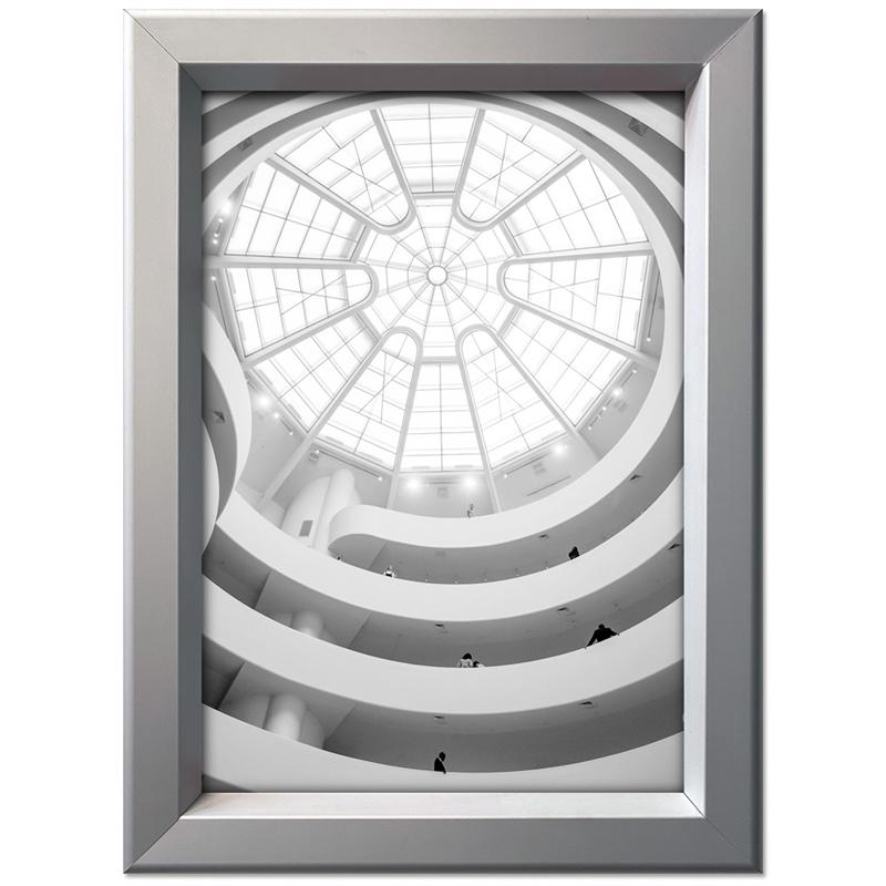 Sølv Alu Klapramme 70 x 100 cm – Elegant Præsentation!