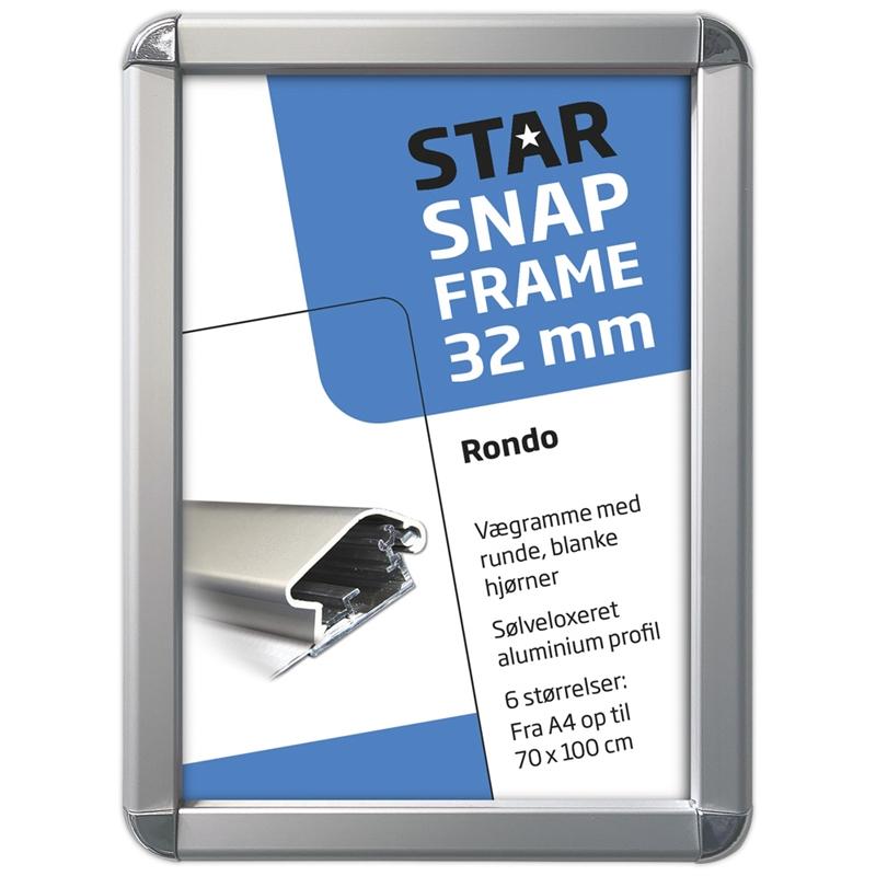 Elegant Sølv Alu Klapramme Rondo til Plakater – Black Friday!