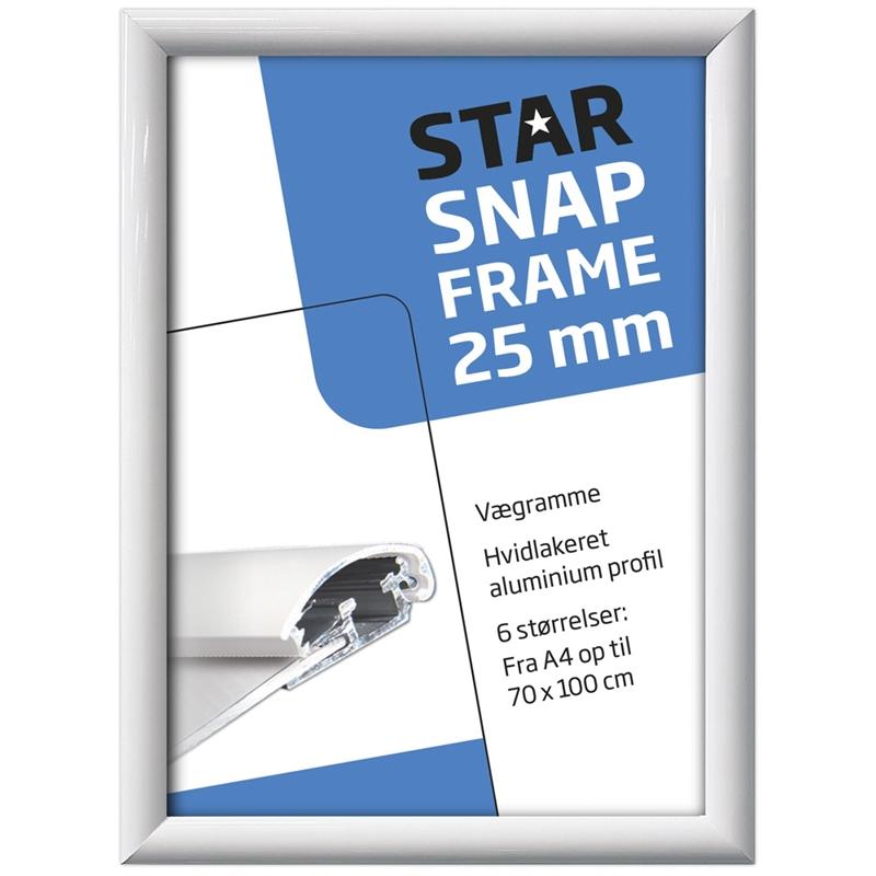 Elegant Hvid Alu Klapramme til Plakater og Kunstværker