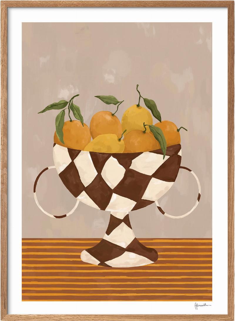 Plakat fra The Poster Club: Citroner & Appelsiner