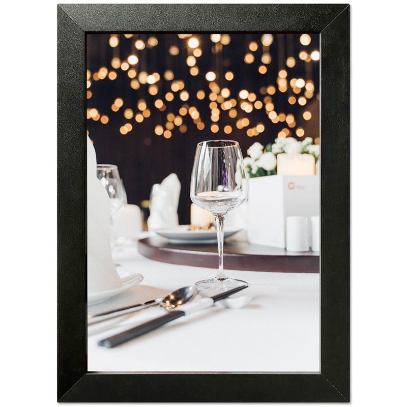 Crown Alu Klapramme Sort 70 x 100 cm – Elegant Præsentation