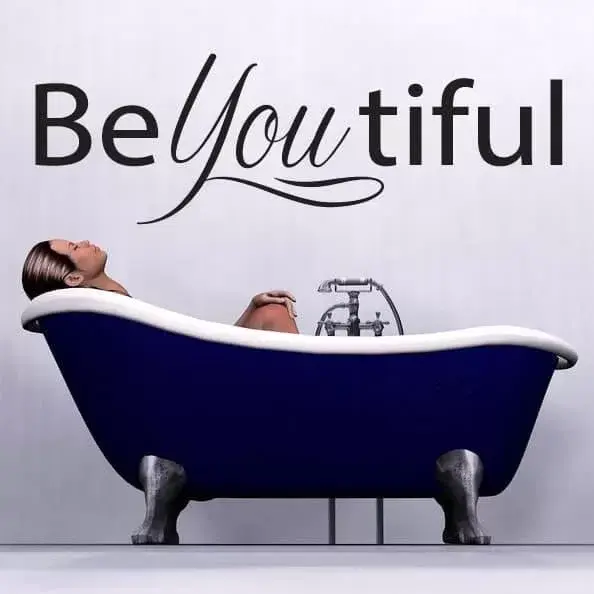 Be You Tiful Væggemærkat – Inspirerende Hjemmedekorering