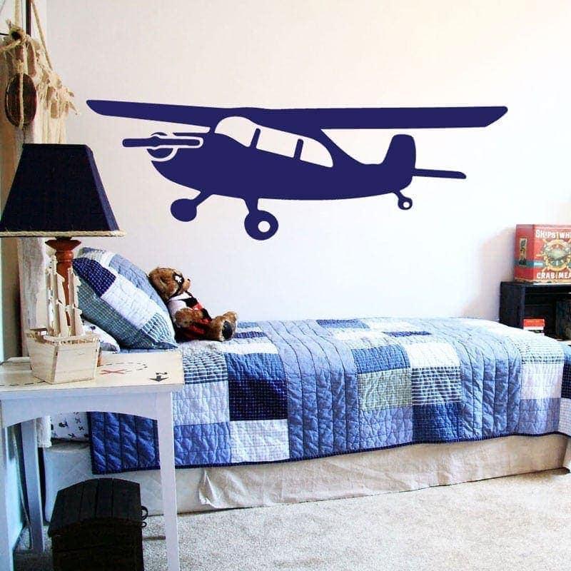 Cessna Fly Vægklistermærke - Fantastisk Indretning til Børn!