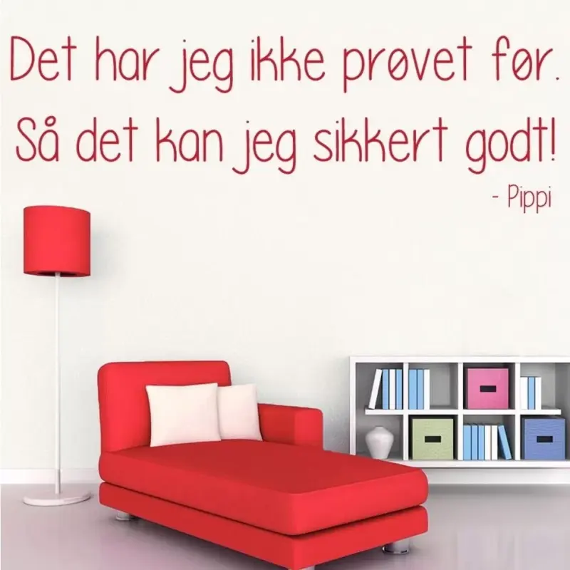 Inspirerende Vægklistermærke - "Det Har Jeg Ikke Prøvet Før"