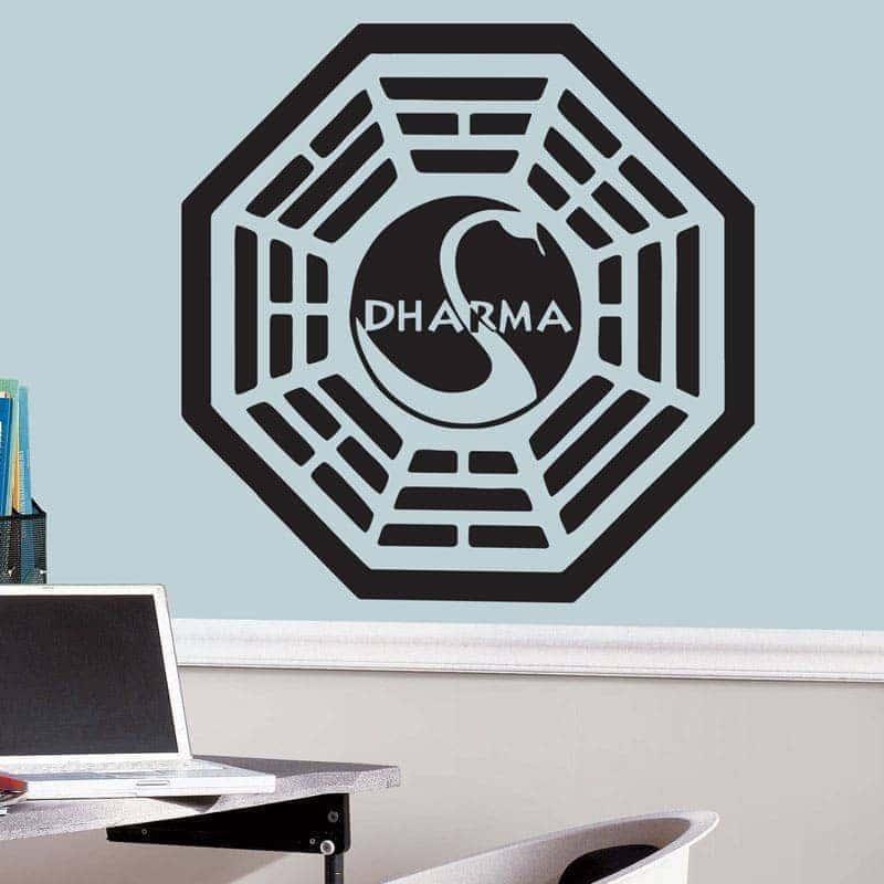 Lost Dharma Vægklistermærke – Unik Dekoration til Dit Hjem!