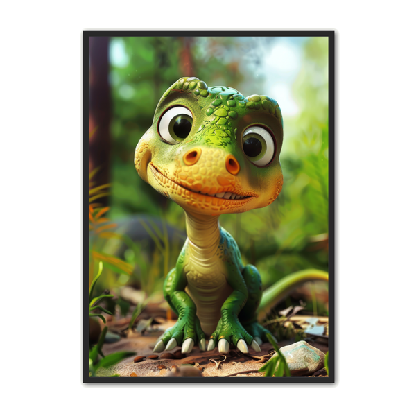 Farverig Dinosaur Plakat til Børneværelset – Bestil nu!