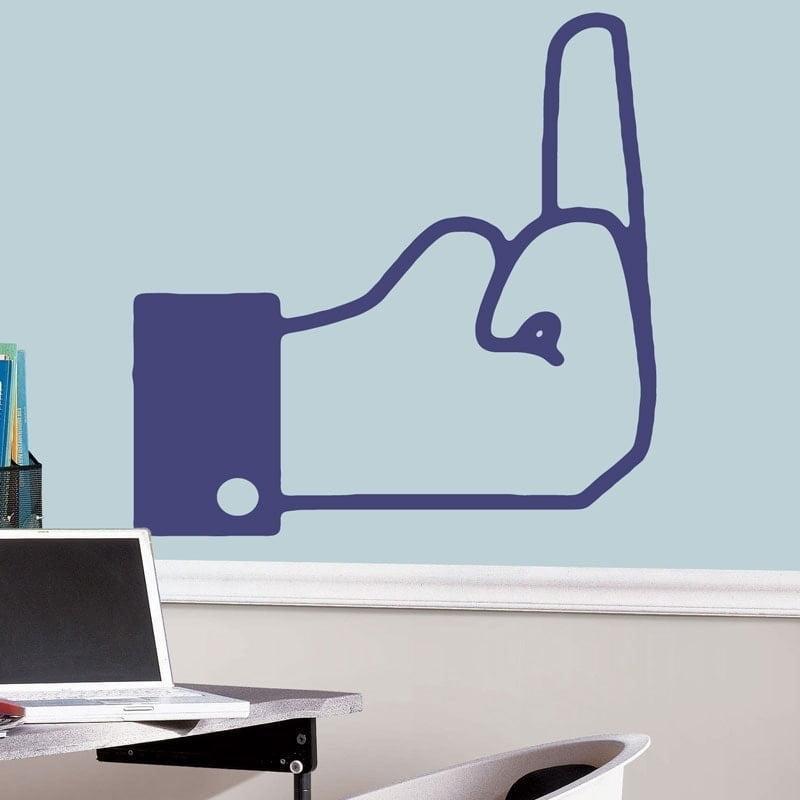 Fu K Finger Væggemærke – Dristig Dekoration til Dit Hjem