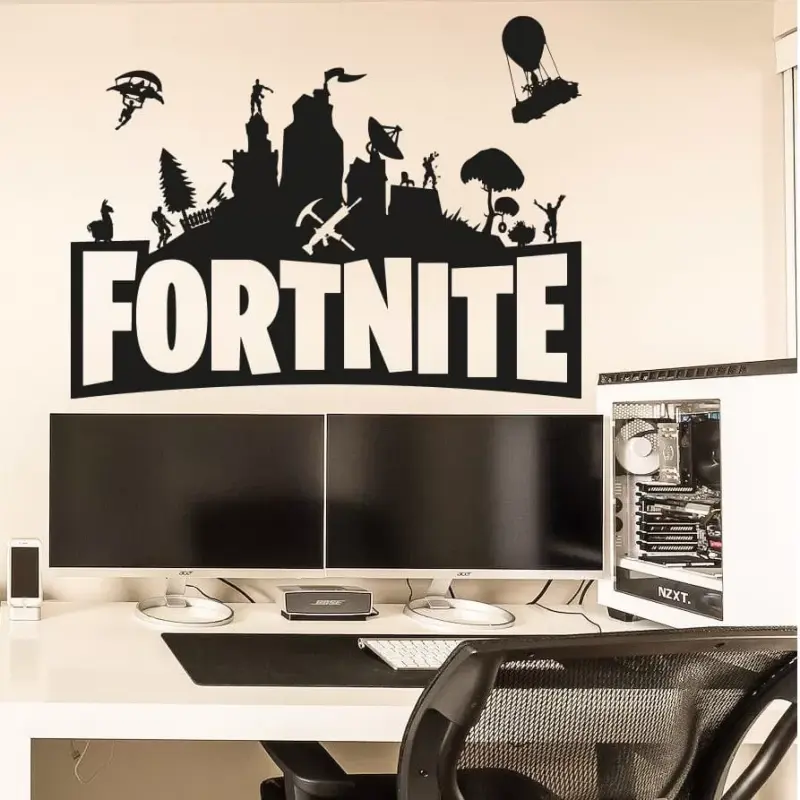 Fortnite Vægklistermærke – Ideel Dekoration til Fans!