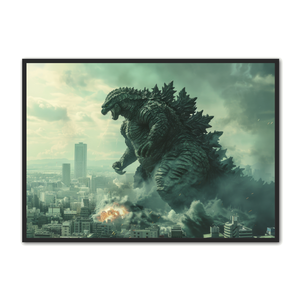 Gozilla Plakat 1 – Unik Vægkunst til Dit Hjem!
