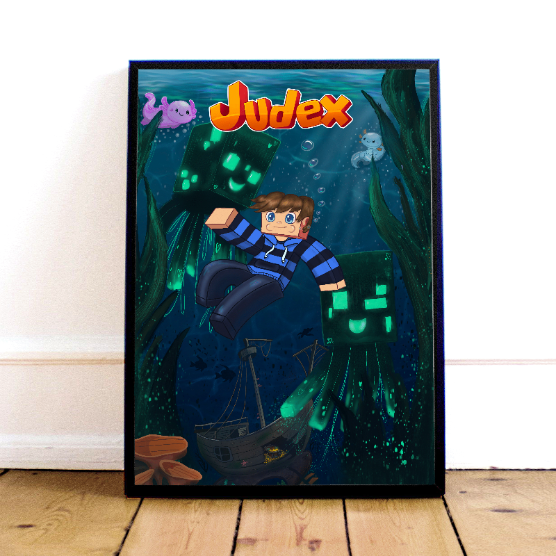 Judex Undervands Plakat – Unik Kunst til Dit Hjem