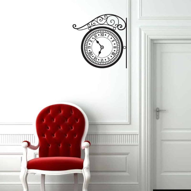 Retro Vægur Wallsticker – Nostalgisk Dekoration til Dit Hjem