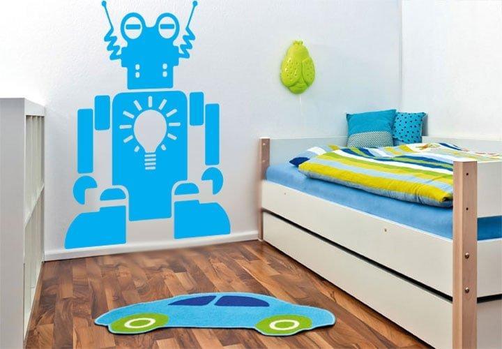 Keld Robot Væglisteklistermærke – Fantastisk Børnedekor!