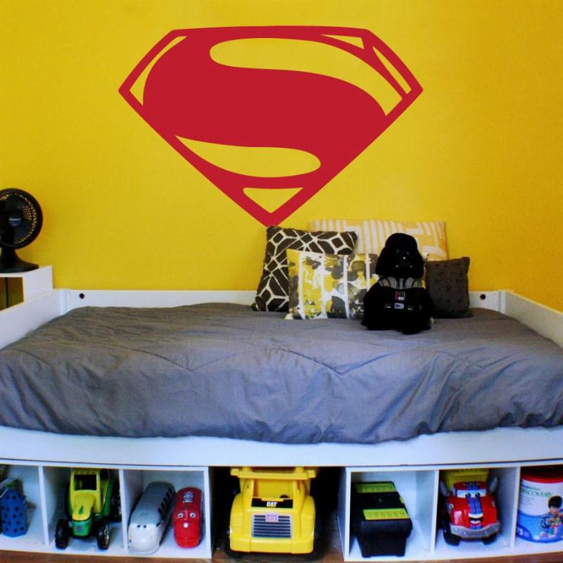 Superman Logo Væggemærke – Gør Dit Rum Magisk!