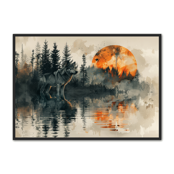 Ulve Plakat 3 – Unik kunst til din indretning!