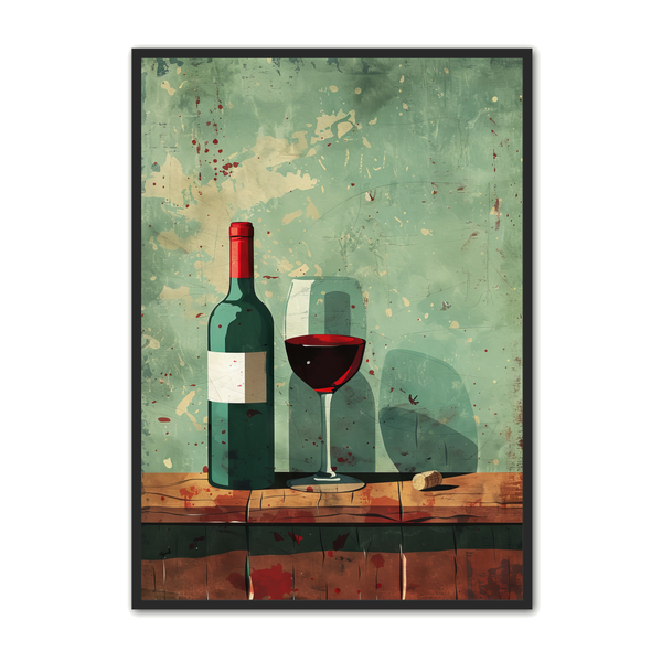 Elegant Vin Plakat til Væggen – Uundgåelig for Vinelskere