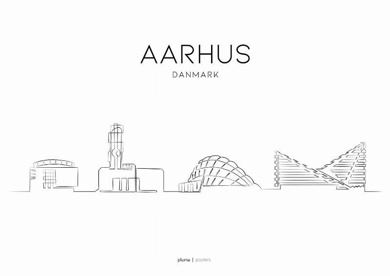 Aarhus Plakat fra Pluma – Udforsk byens unikke skønhed!