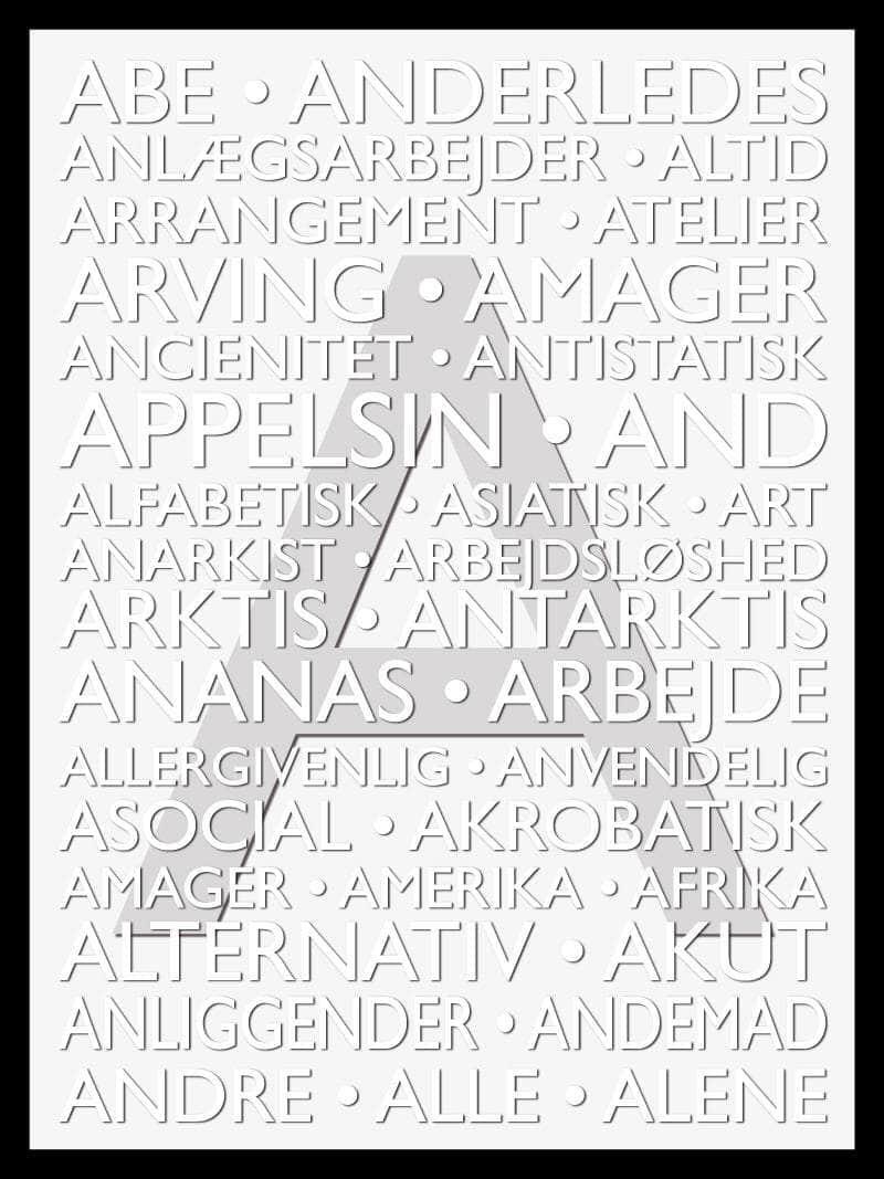 Inspirerende Alfabet Plakat - Lær Bogstaverne!