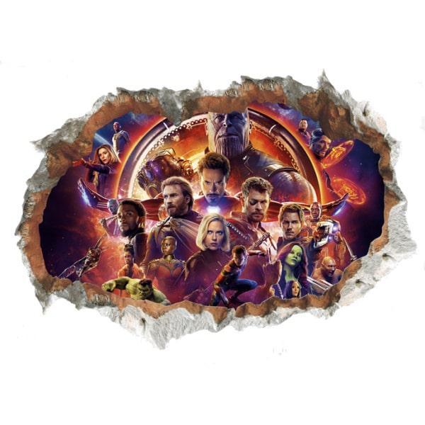 Avengers Endgame Vægklistermærke – Superhelte til Værelset