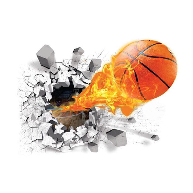 Basketball Vægklistermærke – Energisk Indretning til Børneværelse