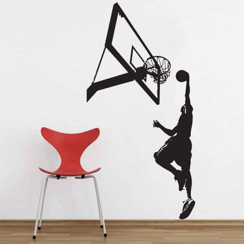 Basketball Dunk Vægklistermærke – Energisk Indretning!