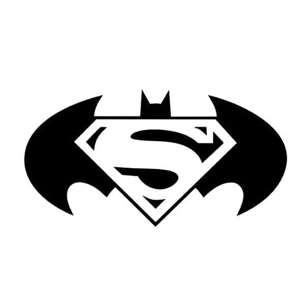 Batman/Superman vægklistermærke til drengeværelset!