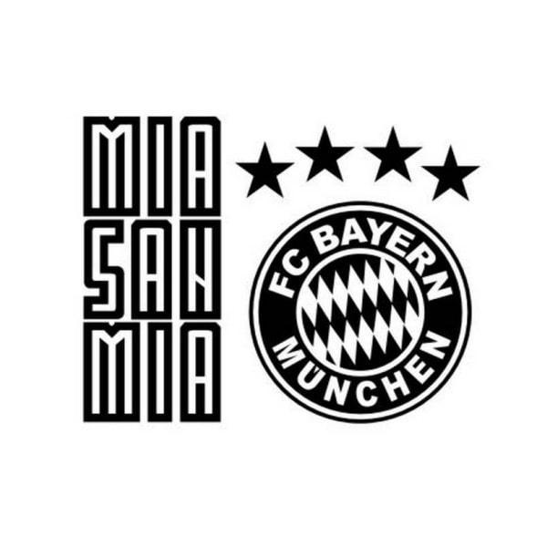 Bayern München vægklistermærke med "Mia San Mia" motto