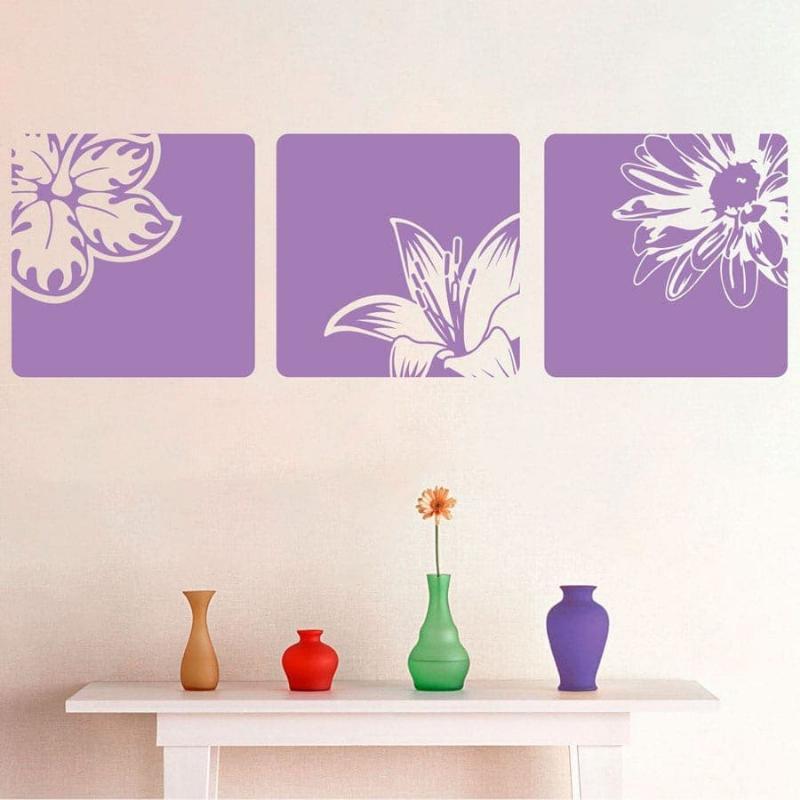 Kreative Blomsterkasser Wallsticker – Vægdekoration til Dit Hjem