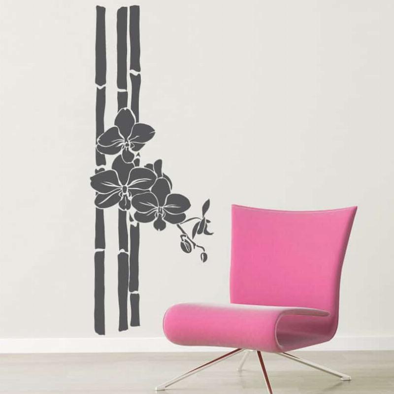 Blomstrende Bambus Wallsticker – Udsalg på Væggdekoration!
