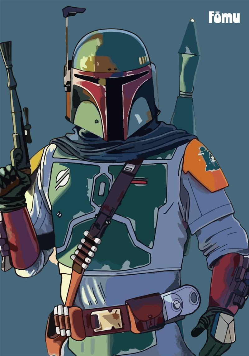 Boba Fett Vægkunst – Giv Dit Hjem Et Magisk Udtryk!