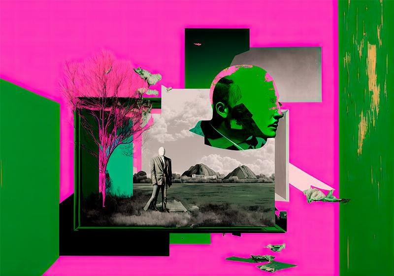 Unikt Kunstværk: Collage Basics 2 fra Yoma.emptylands