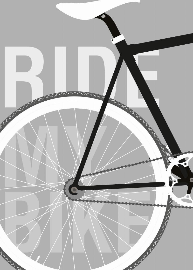 Oplev "Ride My Bike" - Inspirerende Vægkunst til Dit Hjem