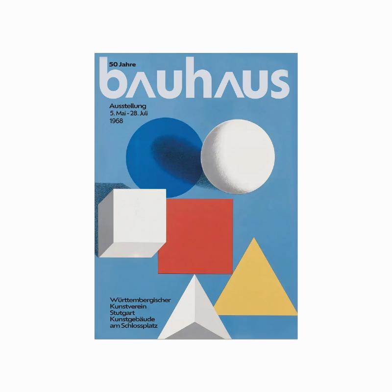 Bauhaus plakat: Fejr 50 års jubilæum – Køb nu!