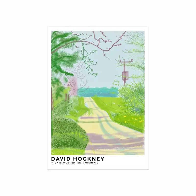 David Hockney plakat: Forårets ankomst – Unik kunst!