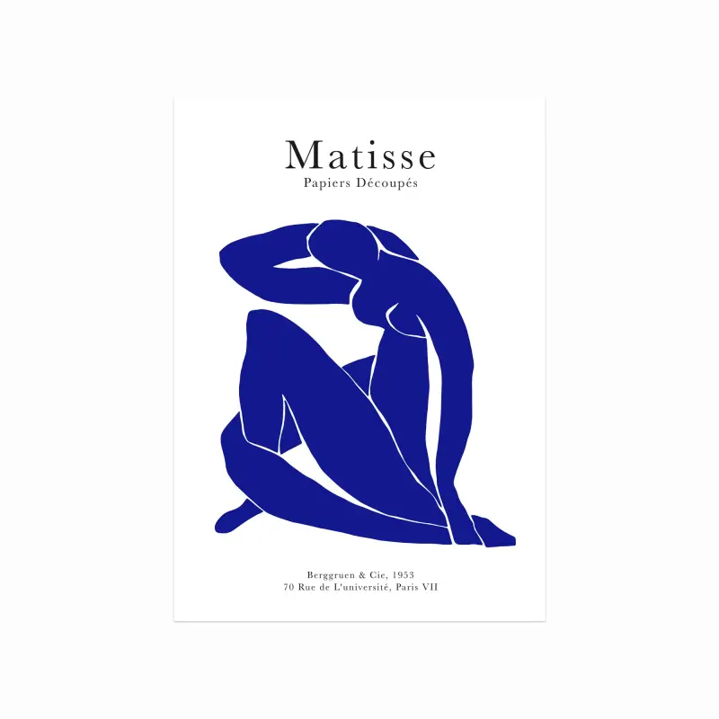 Henri Matisse plakat - Blå Kvinde til dit hjem