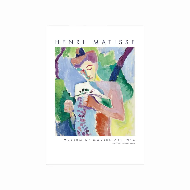 Henri Matisse Plakat: Blomstergren – Kunst til Dit Hjem