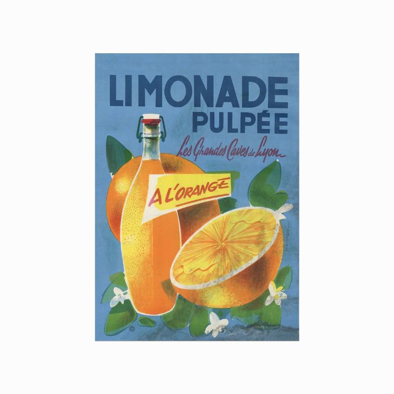 Vintage plakat: Limonade Pulp - Unik dekoration til hjemmet!