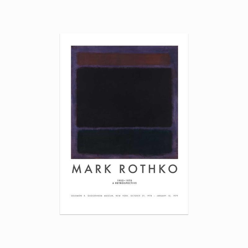 Mark Rothko plakat i rød, lilla og blå – Kunst til hjemmet