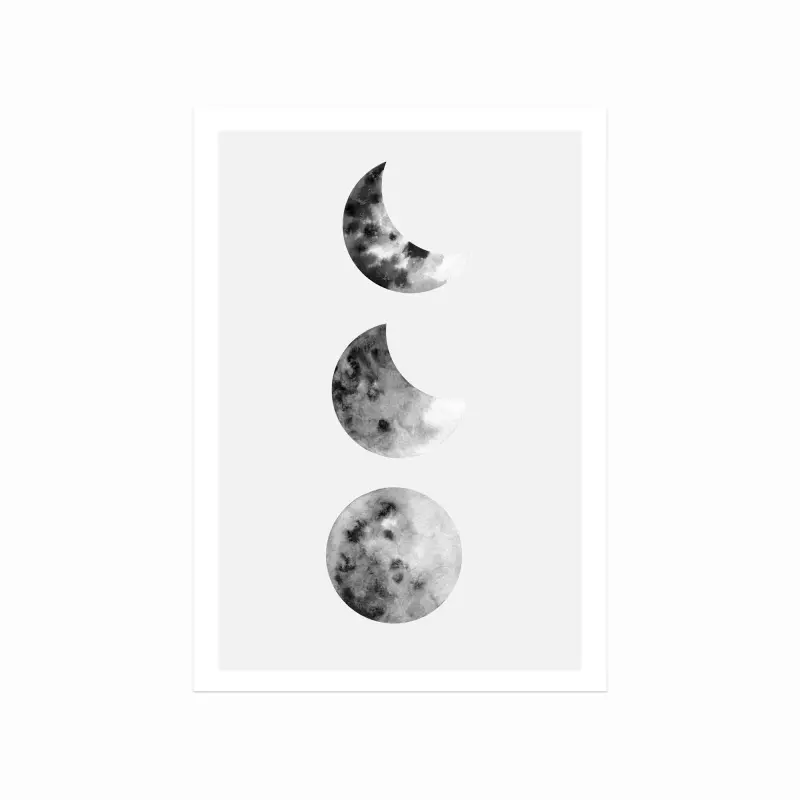 Månefase Plakat – Elegant Kunst til Dit Hjem!