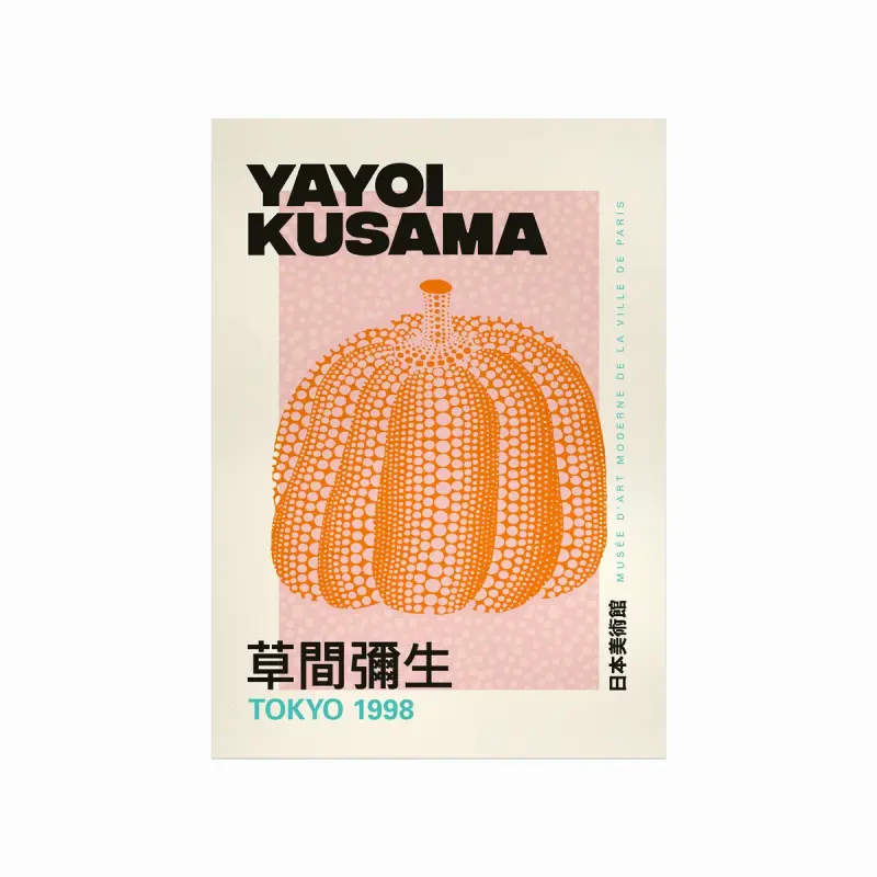 Yayoi Kusama plakat – Græskar 01 til dit hjem!