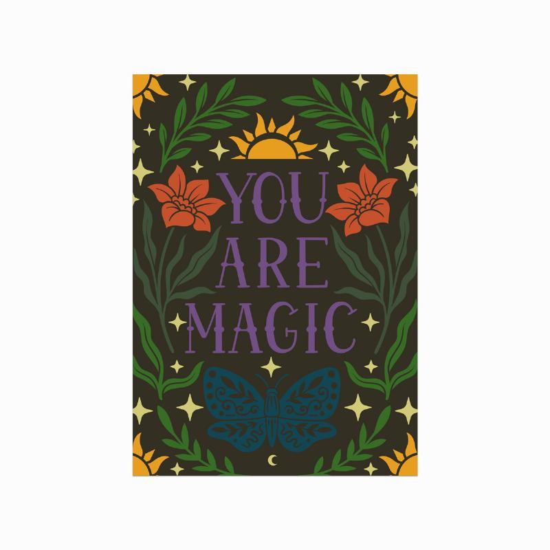 Inspirerende plakat "Du Er Magi" – Vægkunst til dit hjem!