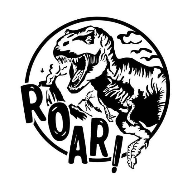 Roar Dinosaurus Vægklistermærke – Forvandl Børneværelset!