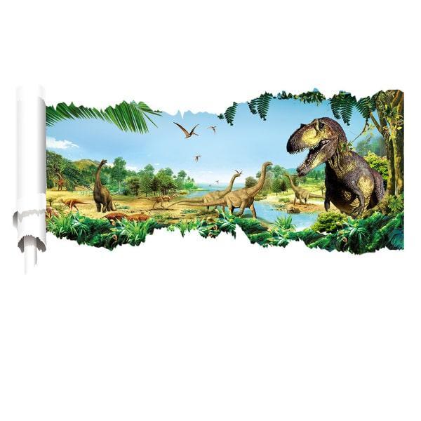 Dinosaur Vægklistermærke med Revnet Hul – Fantastisk Tilbud!