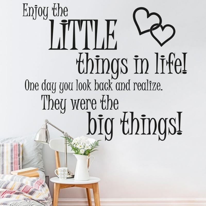 Inspirerende Vægklistermærke til Børneværelse - Nyd Livet!