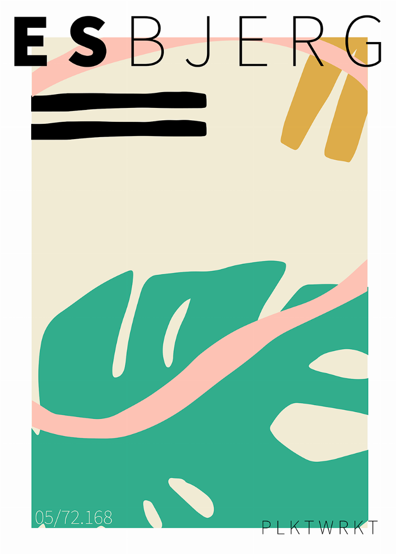 Esbjerg Plakat - Unik Kunst til Dit Hjem og Indretning