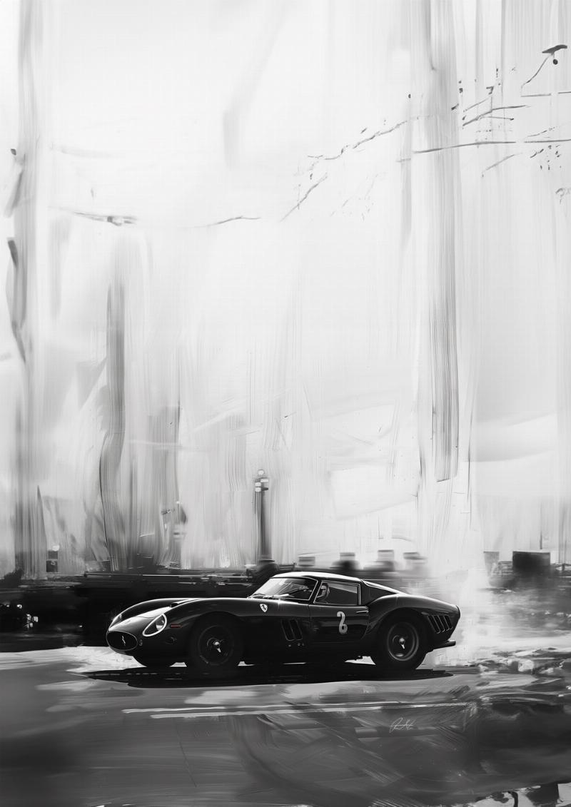 Ferrari Vers 02 – Grafisk Kunst til Dit Hjem